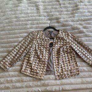 Alfani Gold Sequin Blazer
